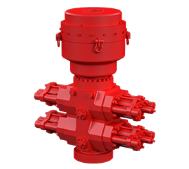Блок плашечных превенторов большого диаметра и высокого давления 54-70